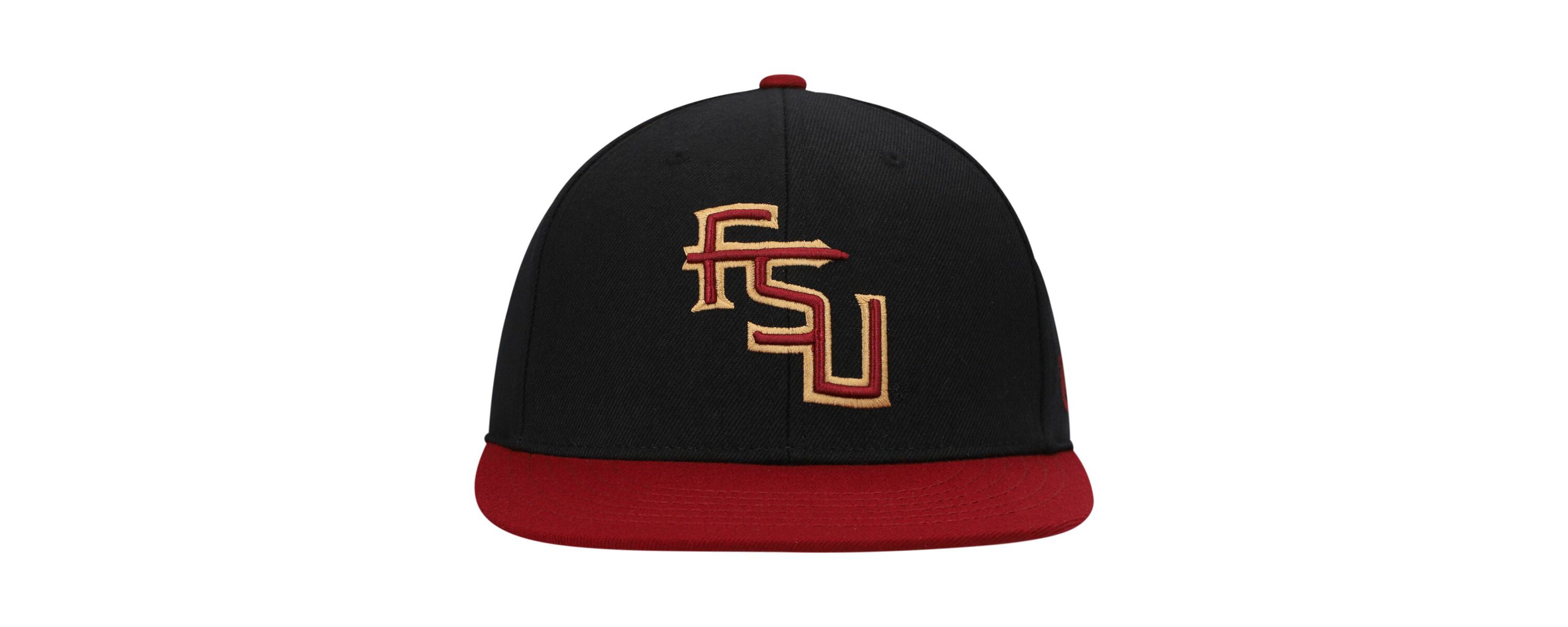 NCAA Black/Garnet Florida State Seminoles Team Color Two-Tone Fitted Hat