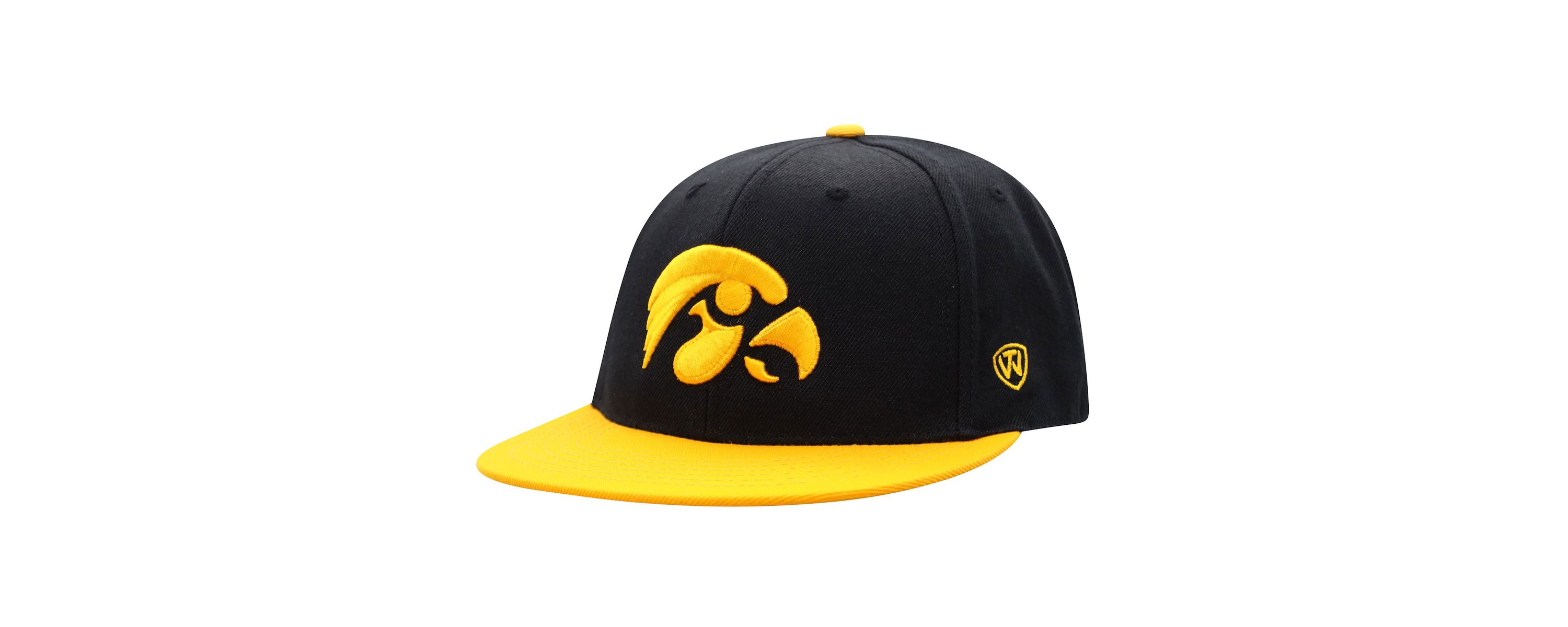 NCAA Black/Gold Iowa Hawkeyes Team Color Two-Tone Fitted Hat