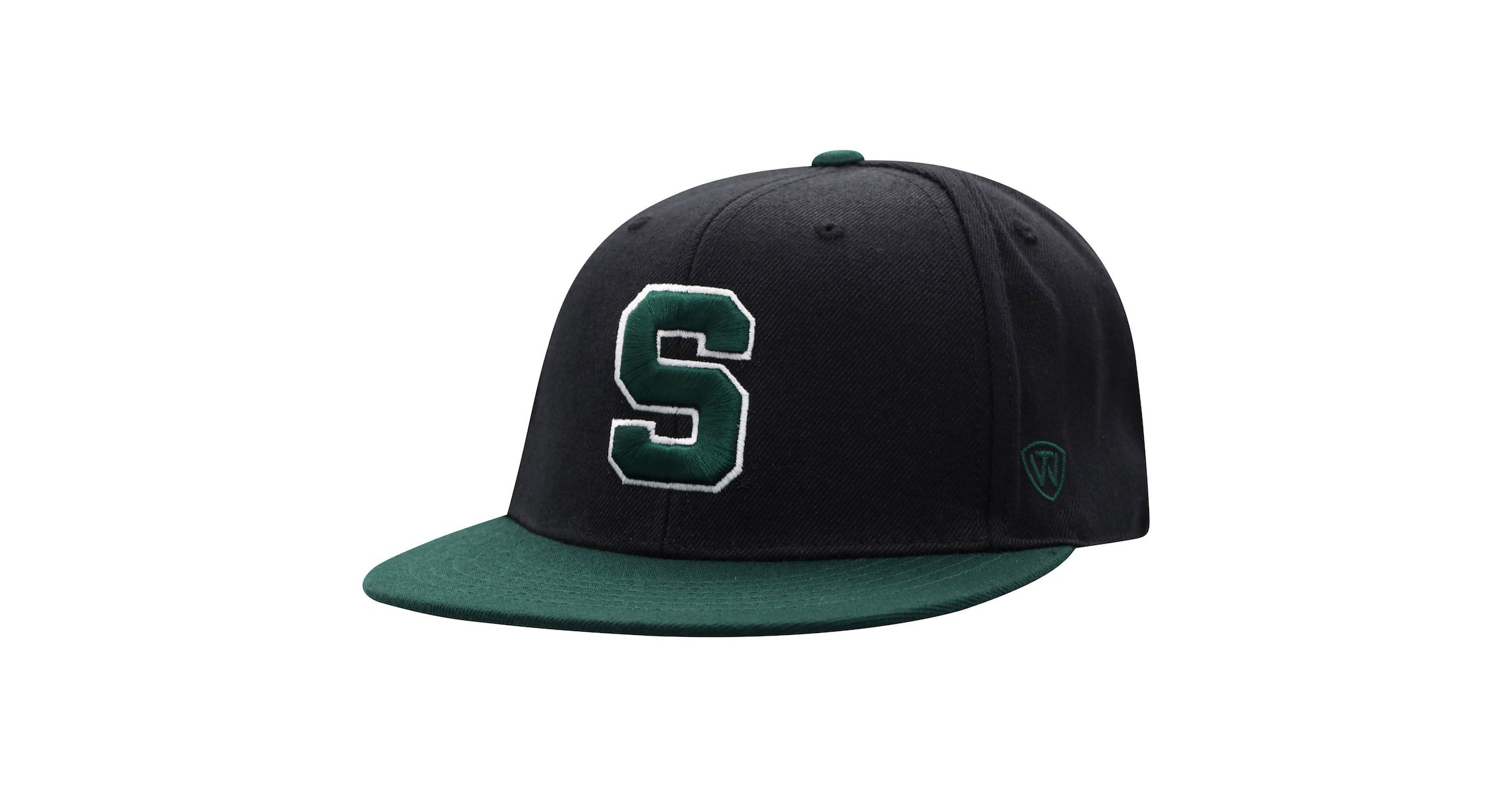 NCAA Black/Green Michigan State Spartans Team Color Two-Tone Fitted Hat