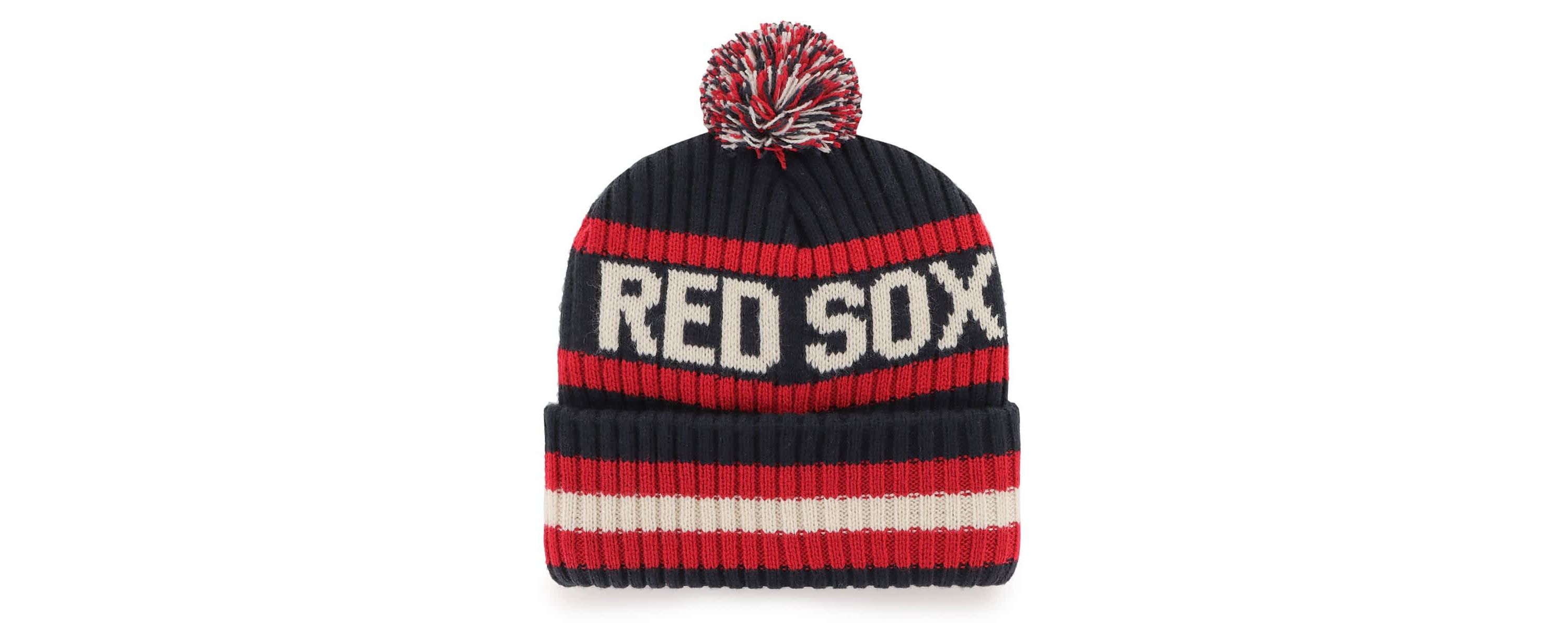 Boston Red Sox MLB Boston Sox Bering Cuffed Knit Hat with Pom