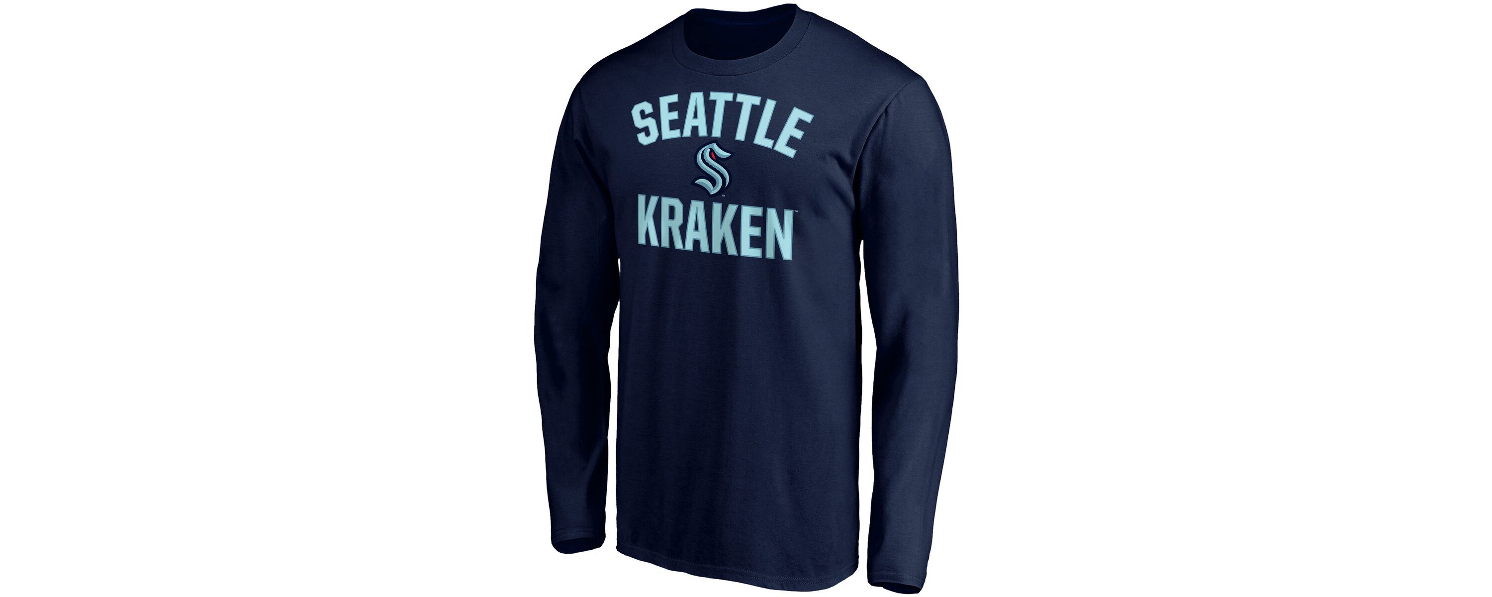 NHL Fanatics Deep Sea Seattle Kraken Big & Tall Victory Arch Long Sleeve T-Shirt