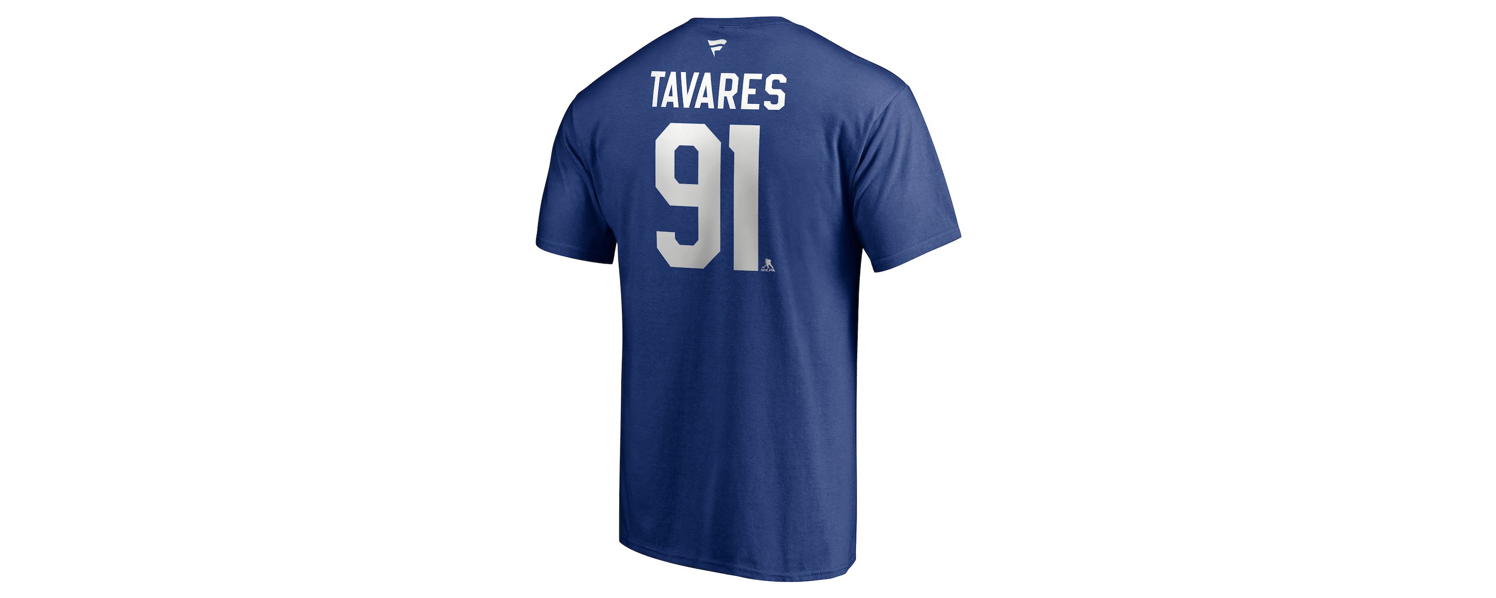 NHL Fanatics John Tavares Toronto Maple Leafs Authentic Stack Name & Number Captain T-Shirt