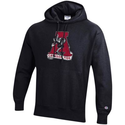 Alabama Crimson Tide NCAA Vault Logo Reverse Weave Pullover Hoodie