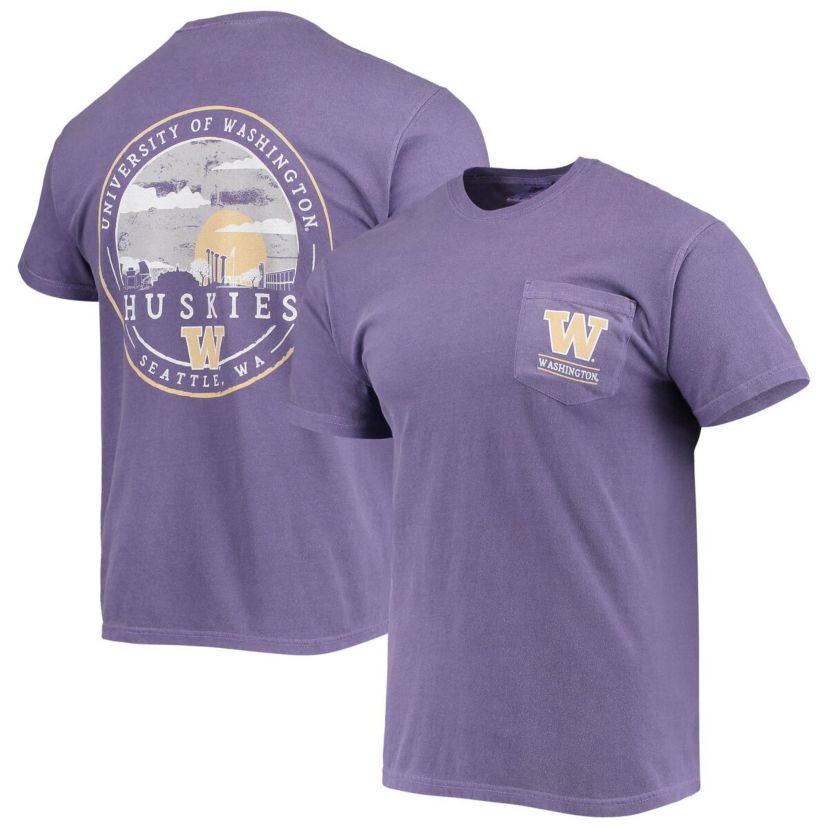 NCAA Washington Huskies Circle Campus Scene T-Shirt
