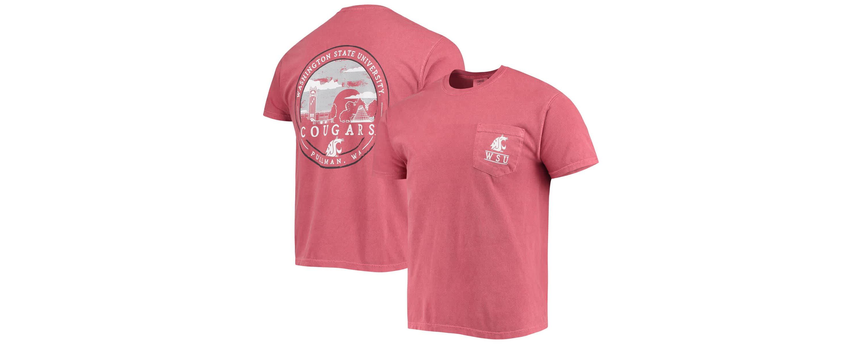 NCAA Washington State Cougars Circle Campus Scene T-Shirt