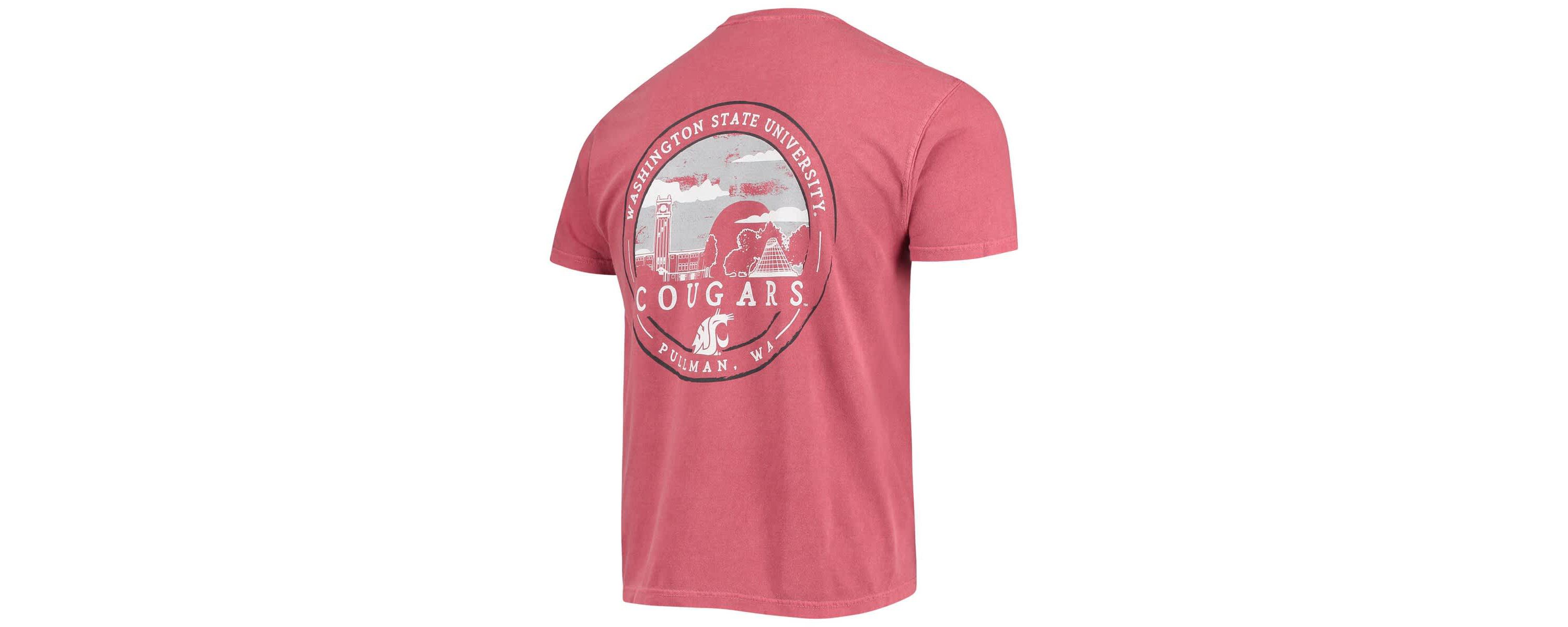 NCAA Washington State Cougars Circle Campus Scene T-Shirt