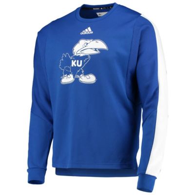 NCAA Kansas Jayhawks Sideline Reverse Retro AEROREADY Pullover Sweatshirt