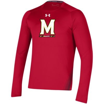 NCAA Under Armour Maryland Terrapins 2021 Sideline Training Performance Long Sleeve T-Shirt