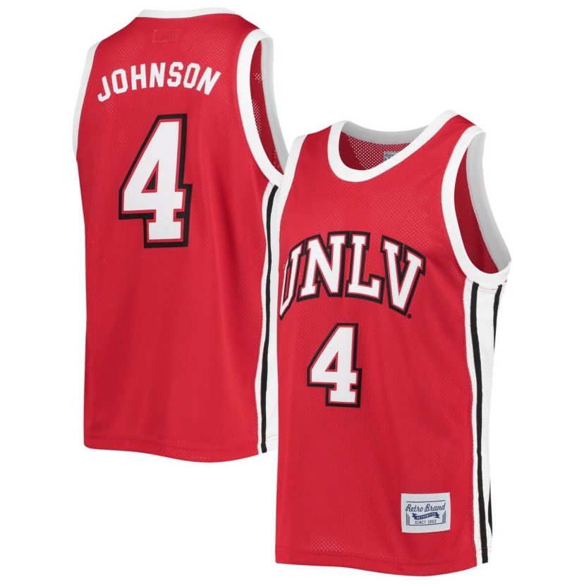 NCAA Larry Johnson UNLV Rebels Commemorative Classic Basketball Jersey