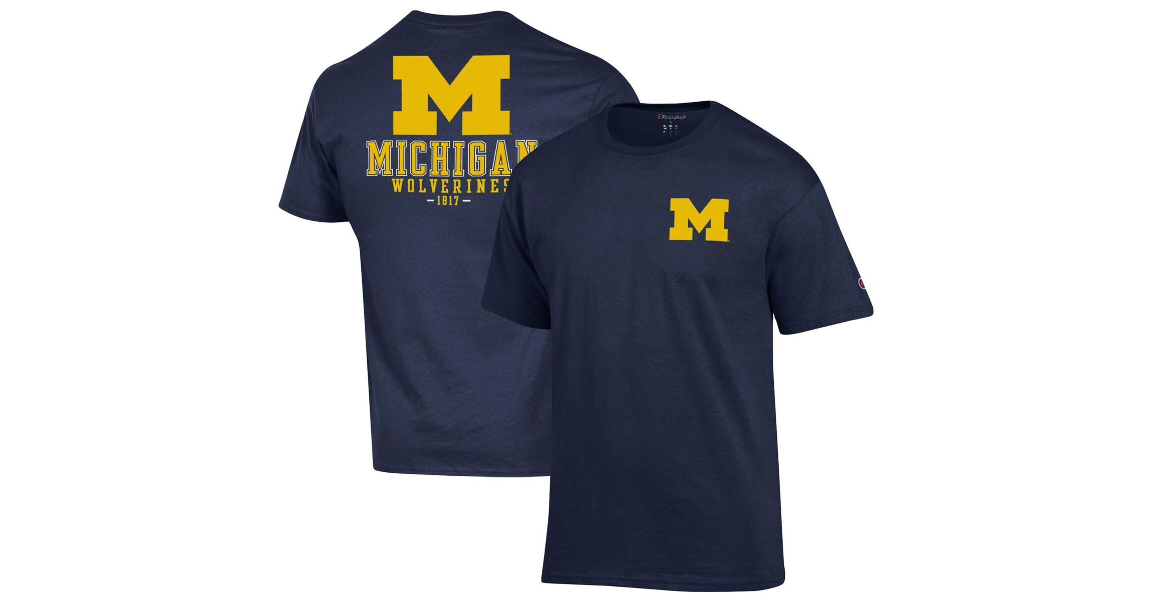 NCAA Michigan Wolverines Stack 2-Hit T-Shirt