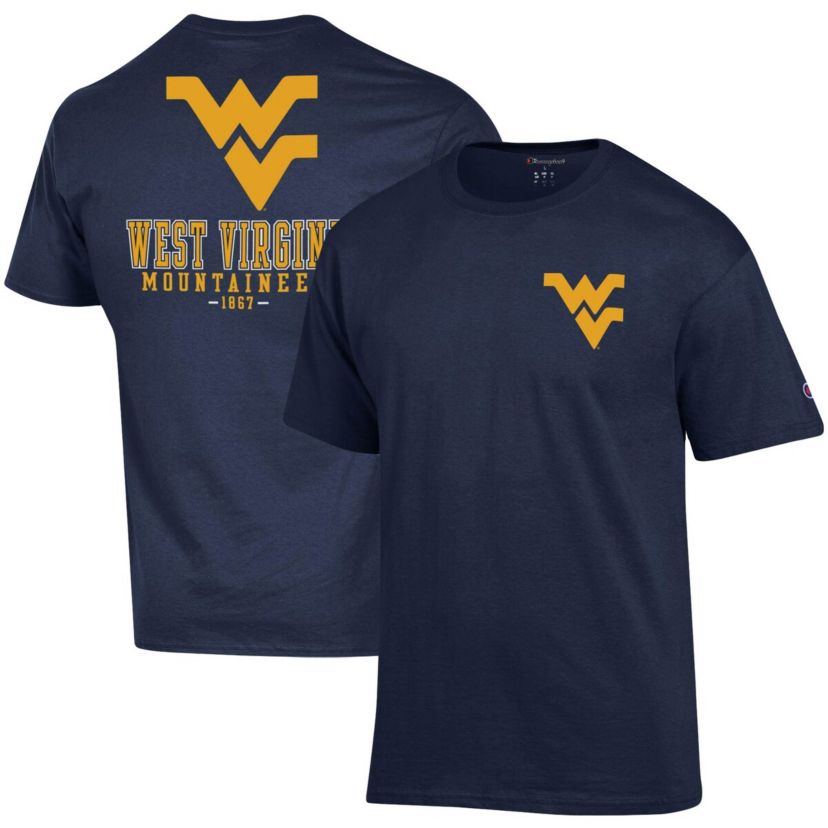 NCAA West Virginia Mountaineers Stack 2-Hit T-Shirt