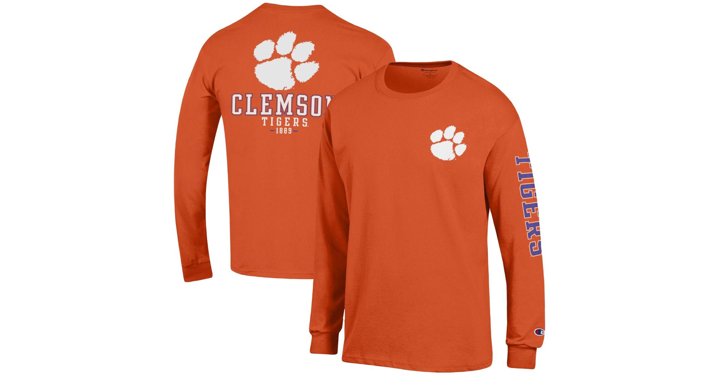 NCAA Clemson Tigers Team Stack Long Sleeve T-Shirt