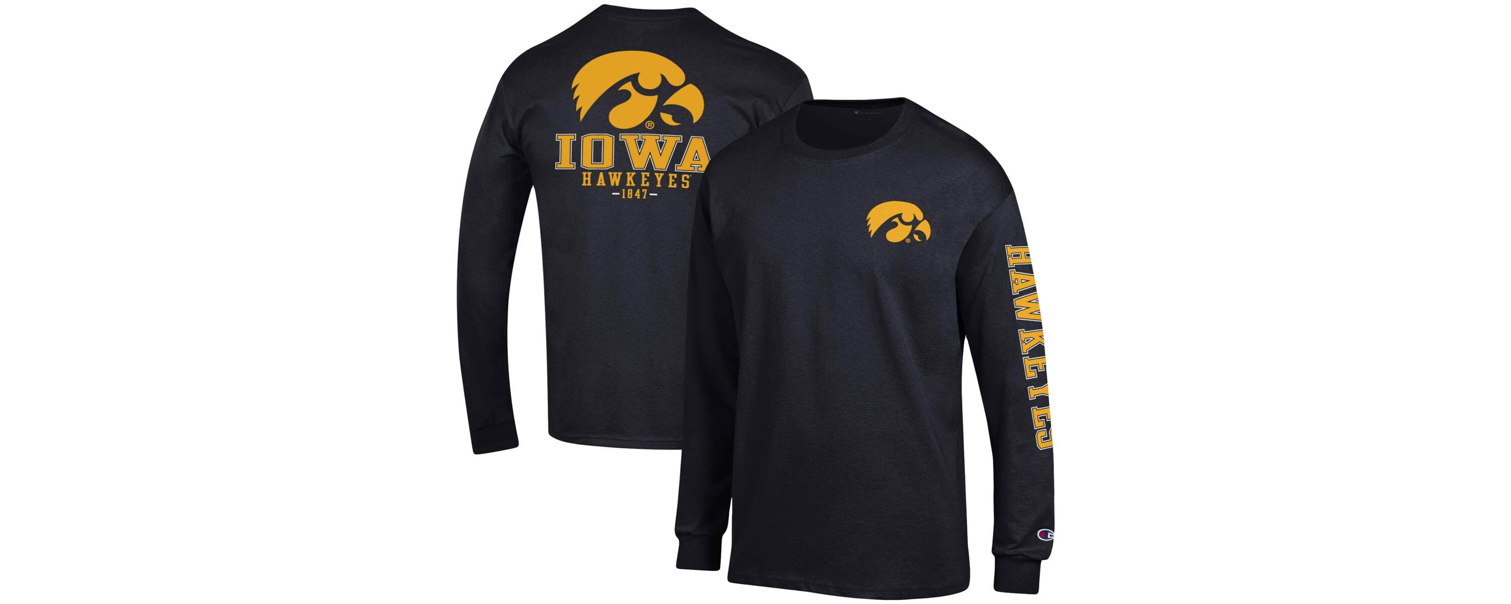 NCAA Iowa Hawkeyes Team Stack Long Sleeve T-Shirt