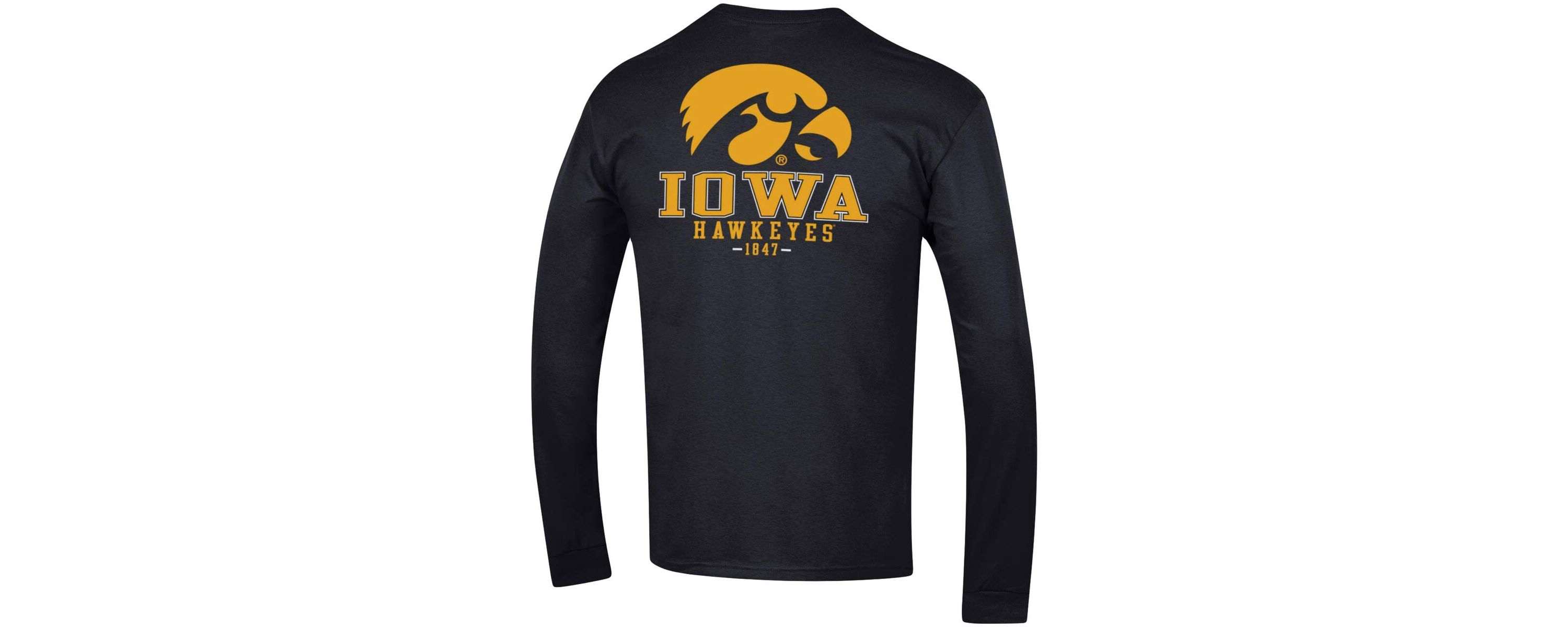NCAA Iowa Hawkeyes Team Stack Long Sleeve T-Shirt