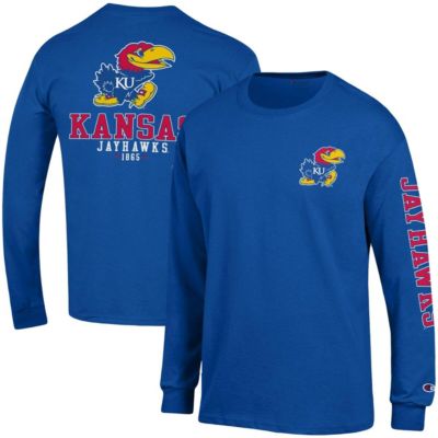 NCAA Kansas Jayhawks Team Stack Long Sleeve T-Shirt