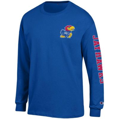 NCAA Kansas Jayhawks Team Stack Long Sleeve T-Shirt