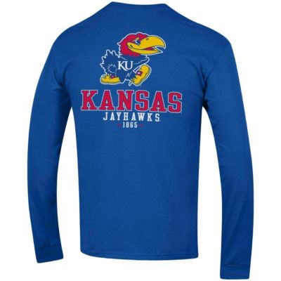 NCAA Kansas Jayhawks Team Stack Long Sleeve T-Shirt