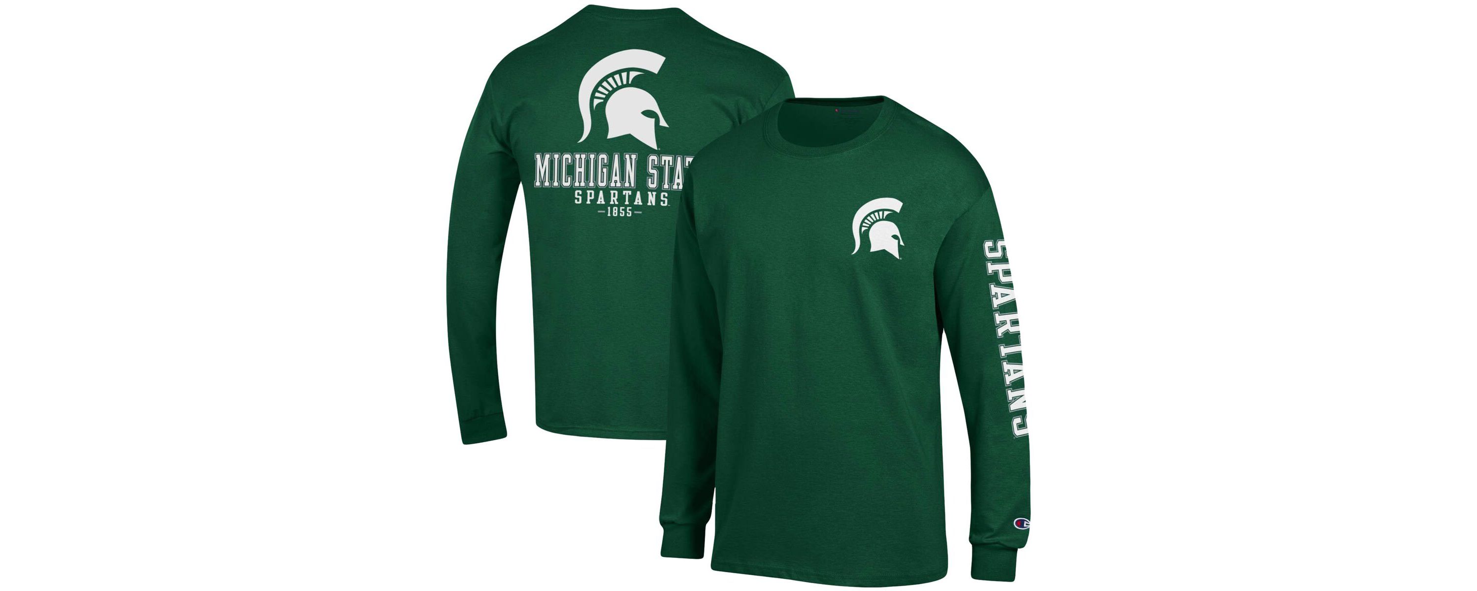 NCAA Michigan State Spartans Team Stack Long Sleeve T-Shirt