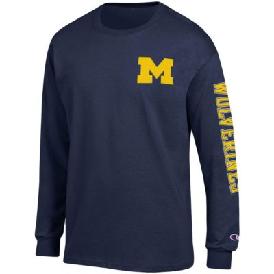 NCAA Michigan Wolverines Team Stack Long Sleeve T-Shirt