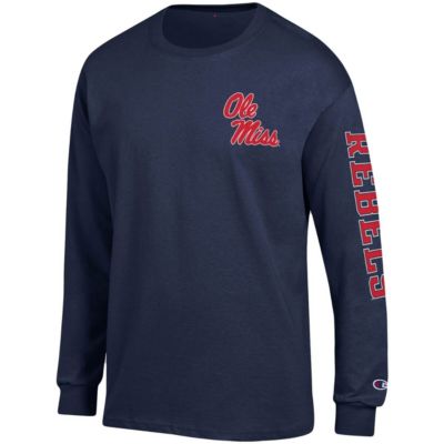 NCAA Ole Miss Rebels Team Stack Long Sleeve T-Shirt