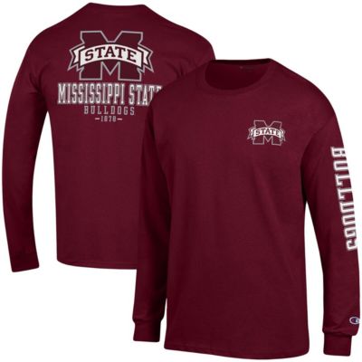 Champion Men's NCAA Mississippi State Bulldogs Team Stack Long Sleeve T-Shirt