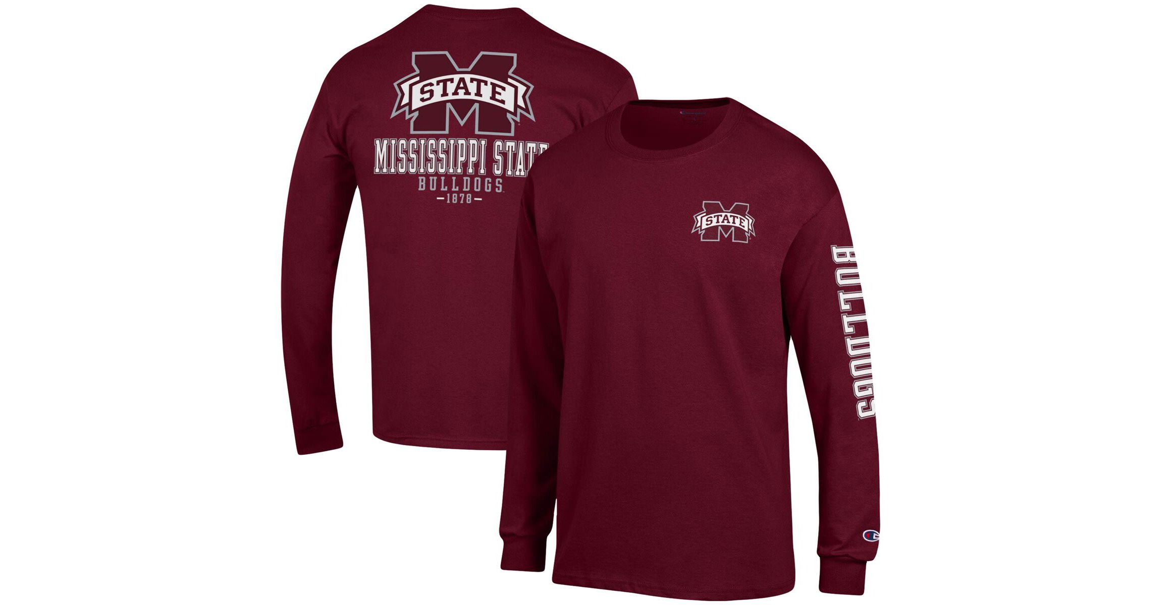 NCAA Mississippi State Bulldogs Team Stack Long Sleeve T-Shirt