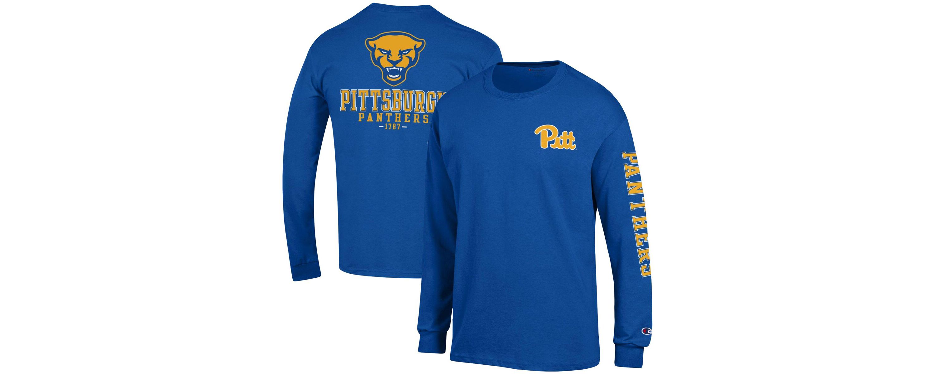 NCAA Pitt Panthers Team Stack Long Sleeve T-Shirt