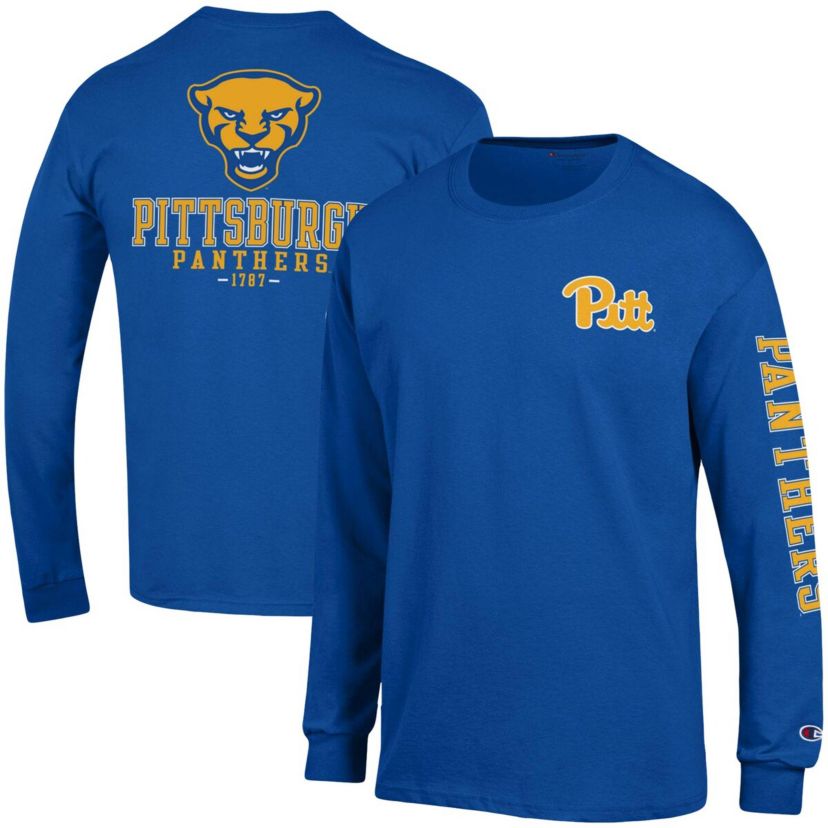 NCAA Pitt Panthers Team Stack Long Sleeve T-Shirt