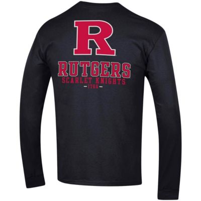 Rutgers Scarlet Knights NCAA Team Stack Long Sleeve T-Shirt