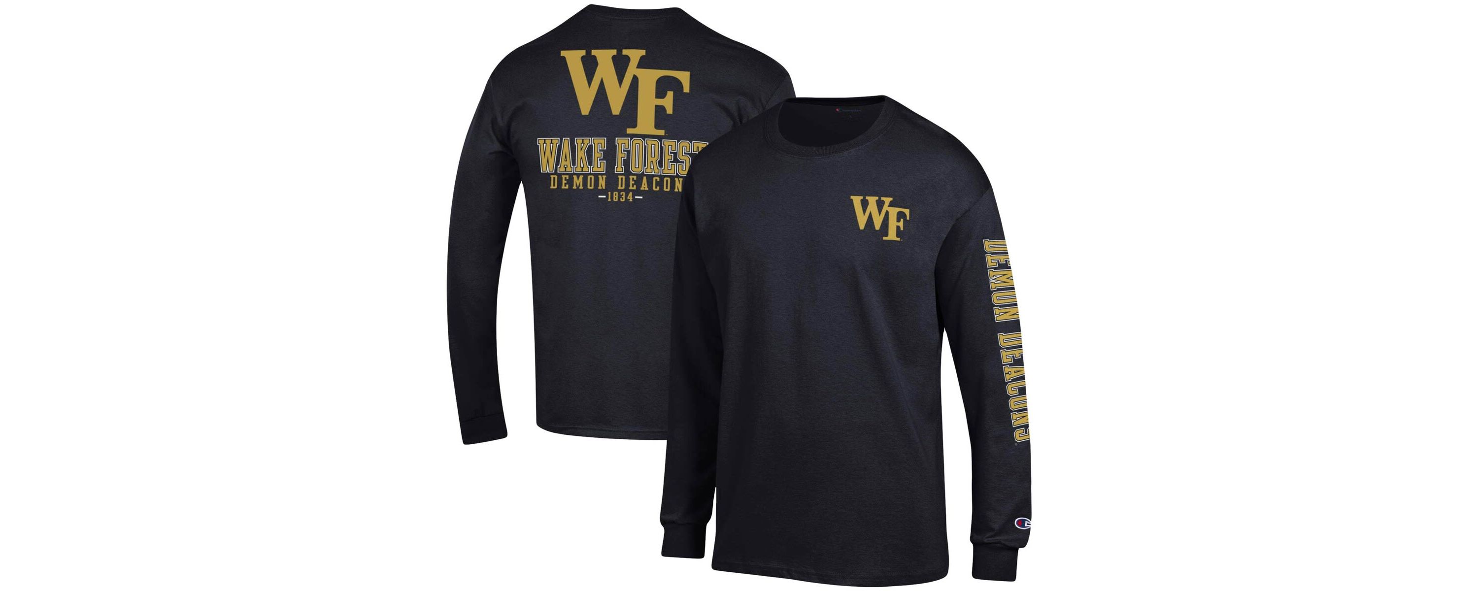 NCAA Wake Forest Demon Deacons Team Stack Long Sleeve T-Shirt