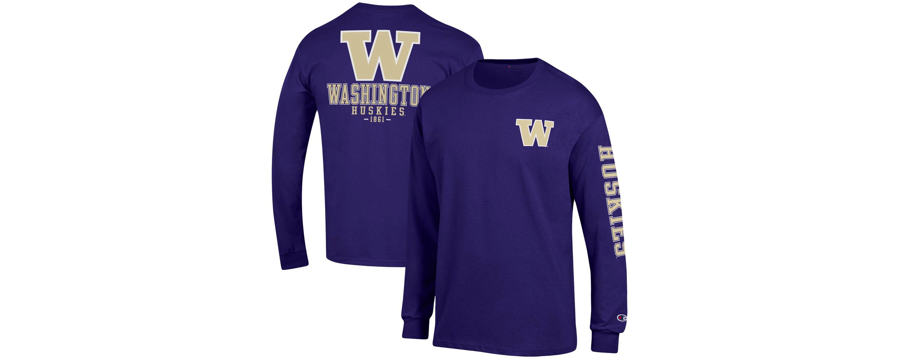 NCAA Washington Huskies Team Stack Long Sleeve T-Shirt