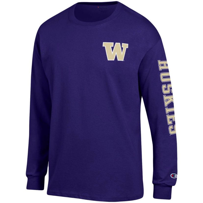 NCAA Washington Huskies Team Stack Long Sleeve T-Shirt