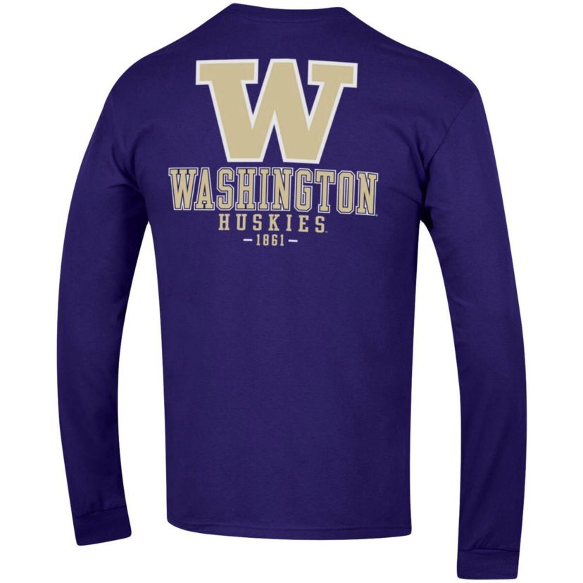 NCAA Washington Huskies Team Stack Long Sleeve T-Shirt