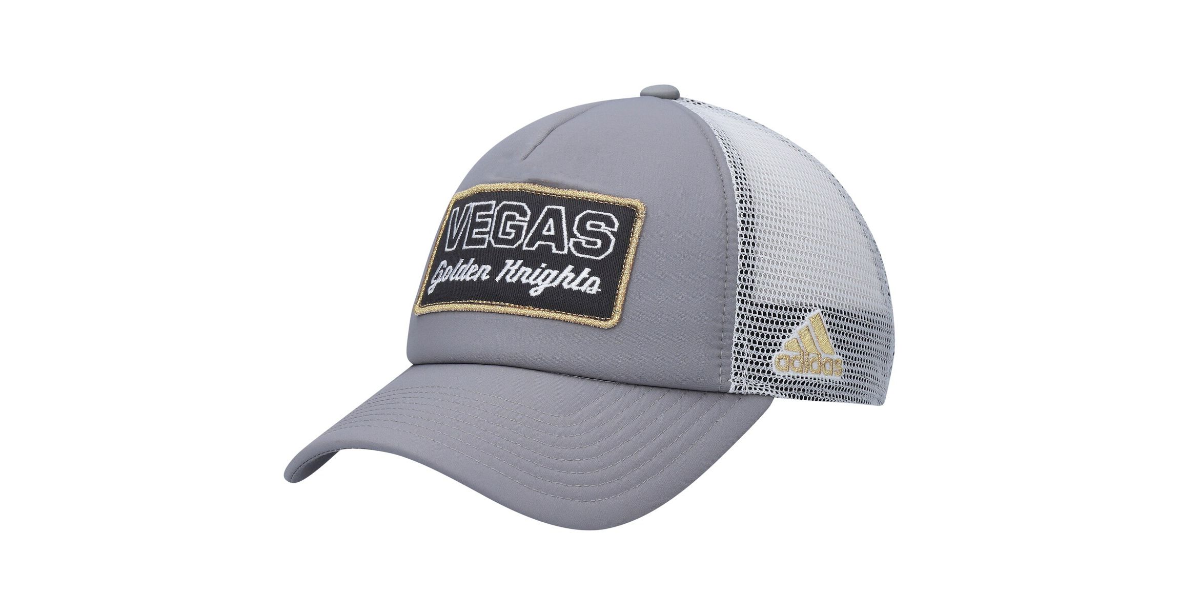 NHL Gray/White Vegas Golden Knights Locker Room Foam Trucker Snapback Hat