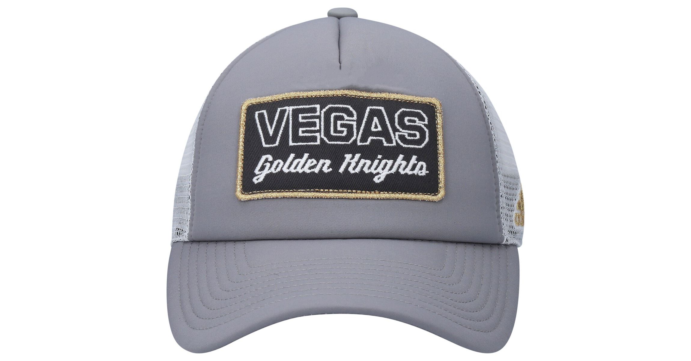 NHL Gray/White Vegas Golden Knights Locker Room Foam Trucker Snapback Hat