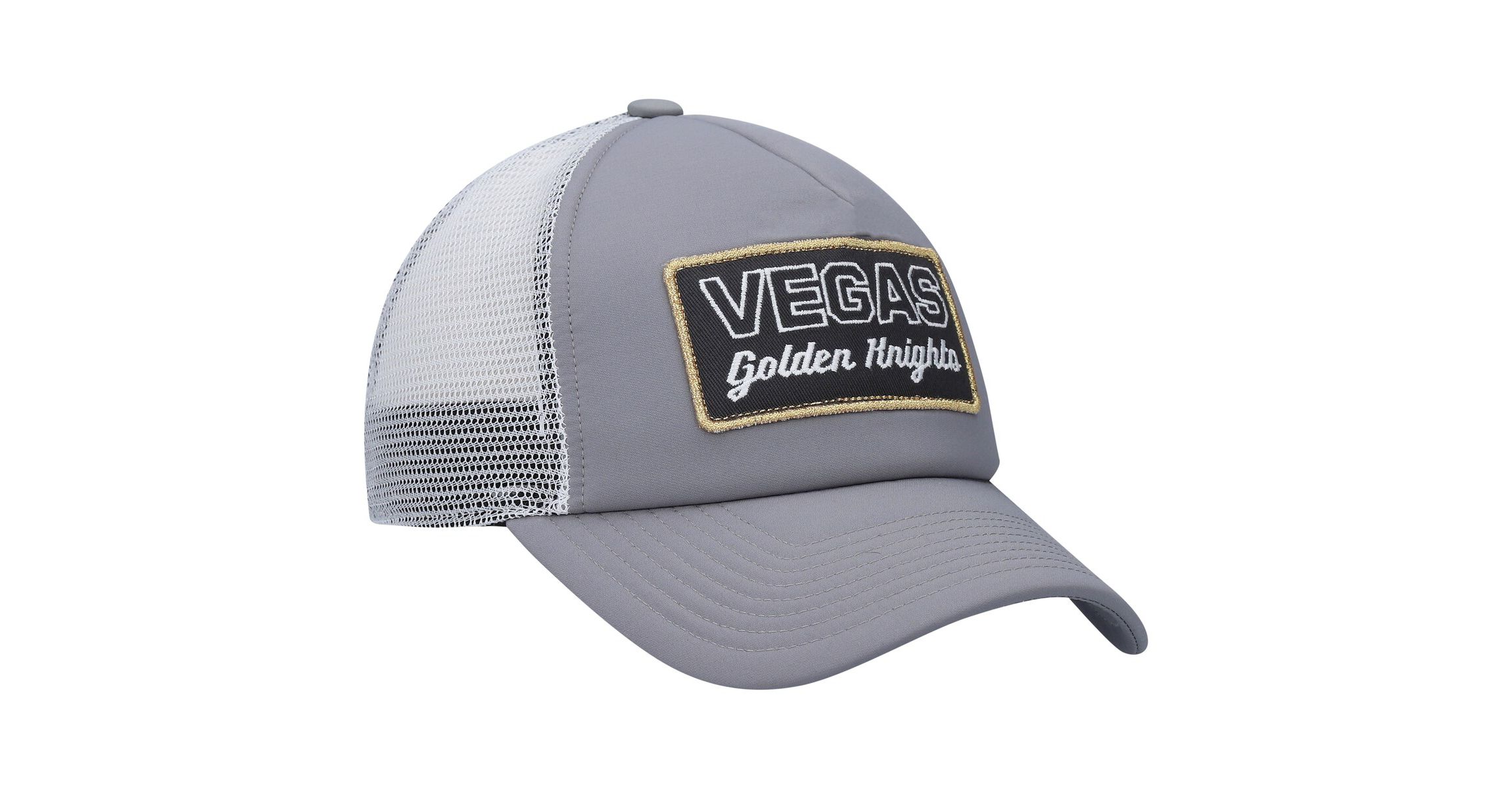 NHL Gray/White Vegas Golden Knights Locker Room Foam Trucker Snapback Hat