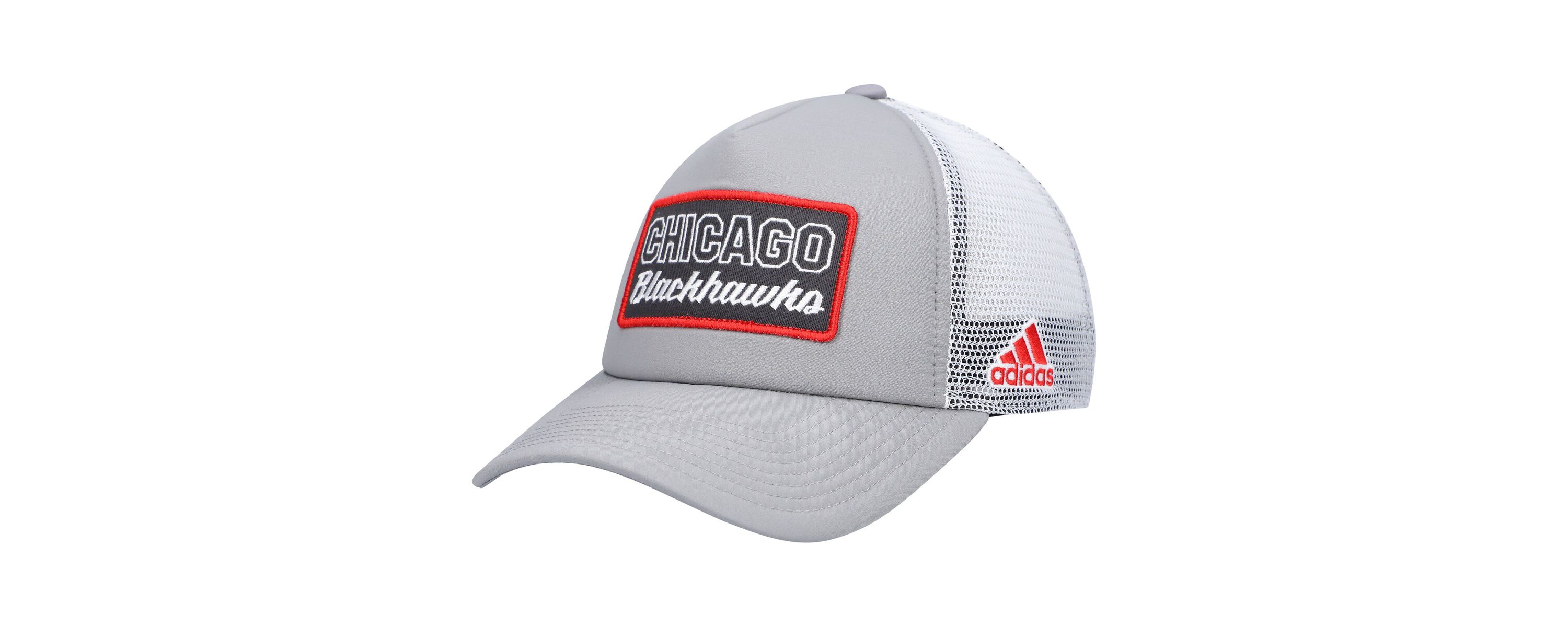 NHL Gray/White Chicago Blackhawks Locker Room Foam Trucker Snapback Hat