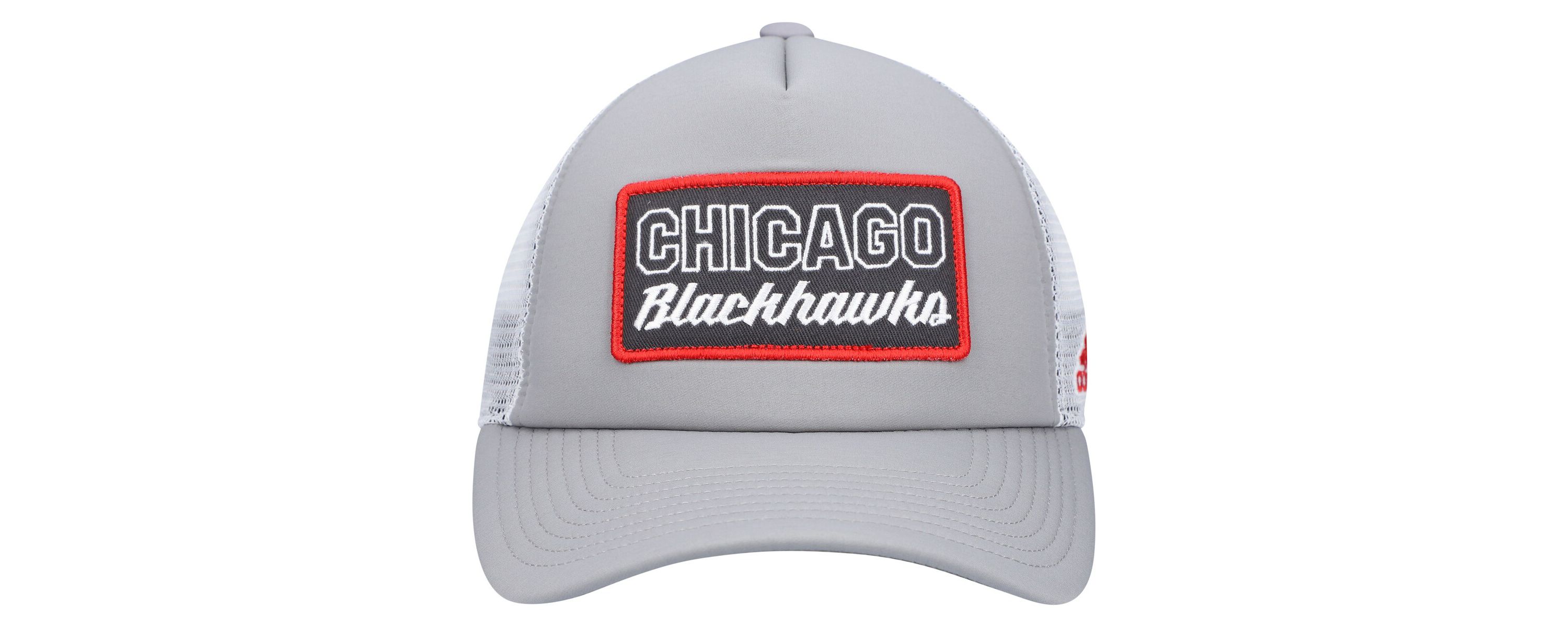 NHL Gray/White Chicago Blackhawks Locker Room Foam Trucker Snapback Hat
