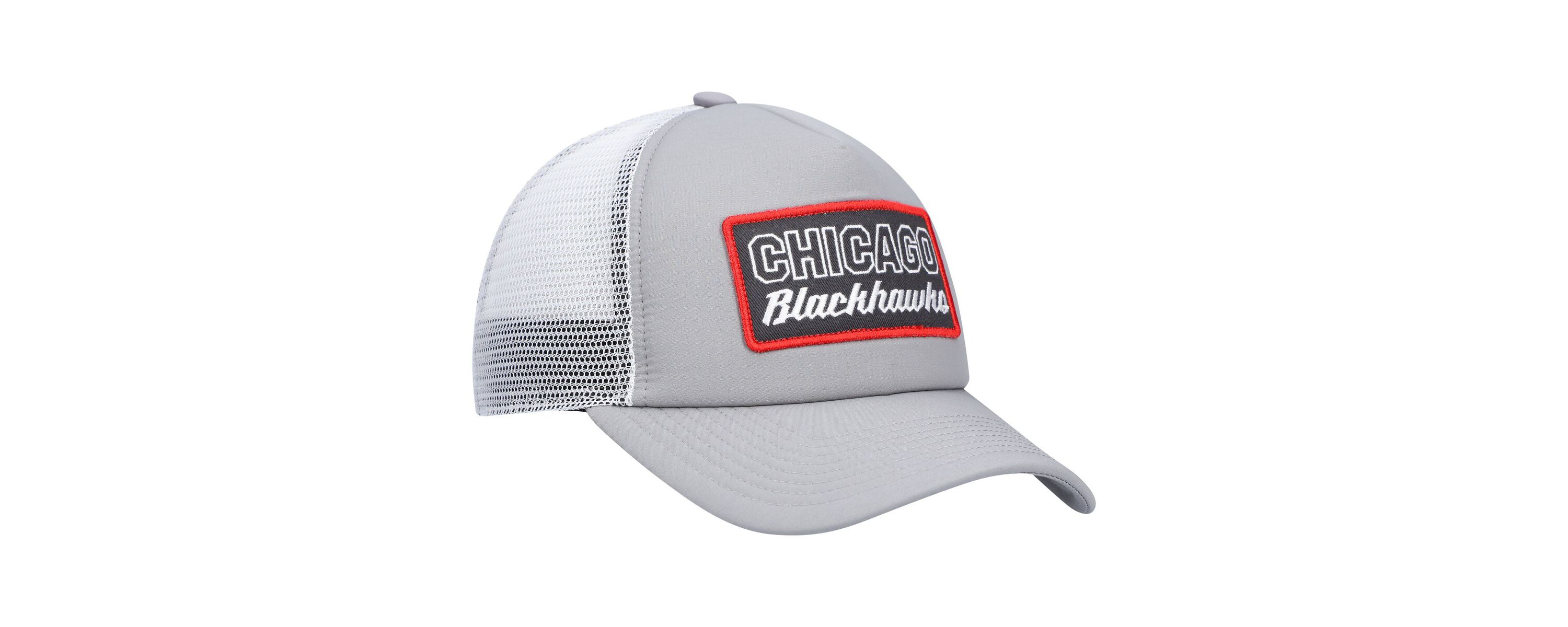 NHL Gray/White Chicago Blackhawks Locker Room Foam Trucker Snapback Hat