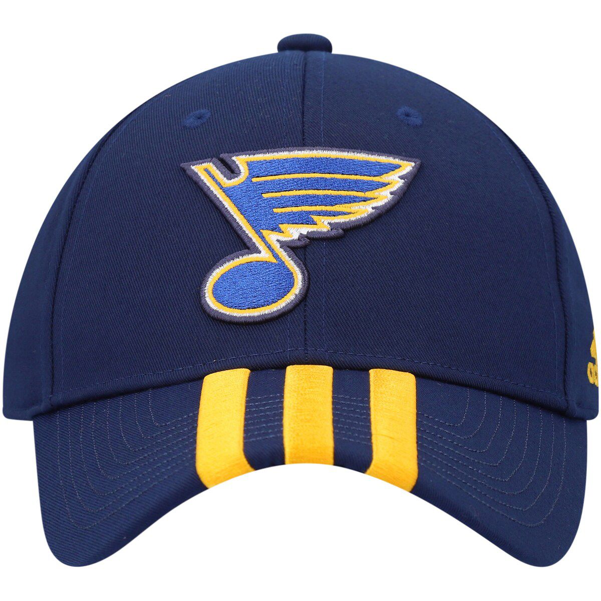 NHL St. Louis Blues Locker Room Primegreen Three Stripe Adjustable Hat