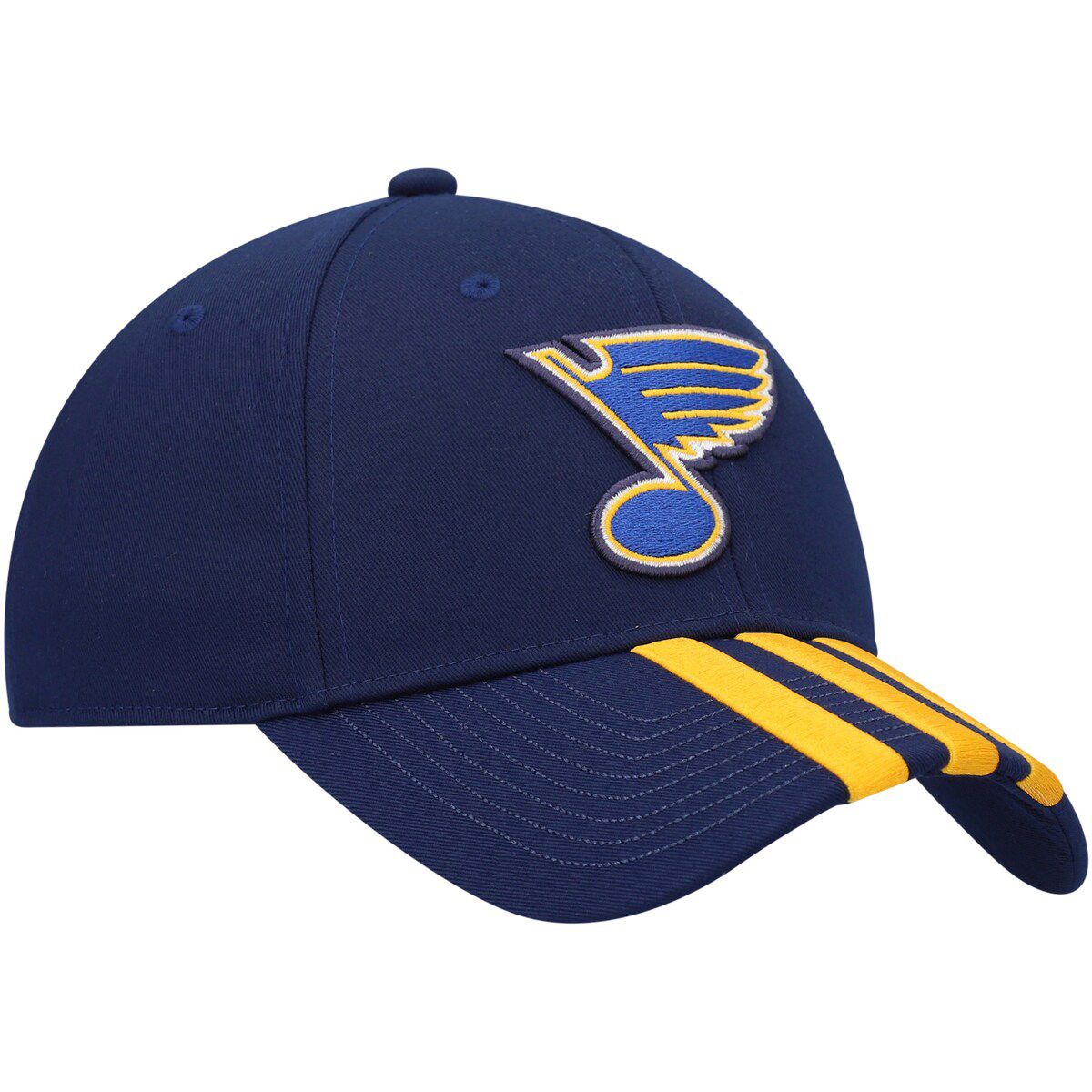 NHL St. Louis Blues Locker Room Primegreen Three Stripe Adjustable Hat