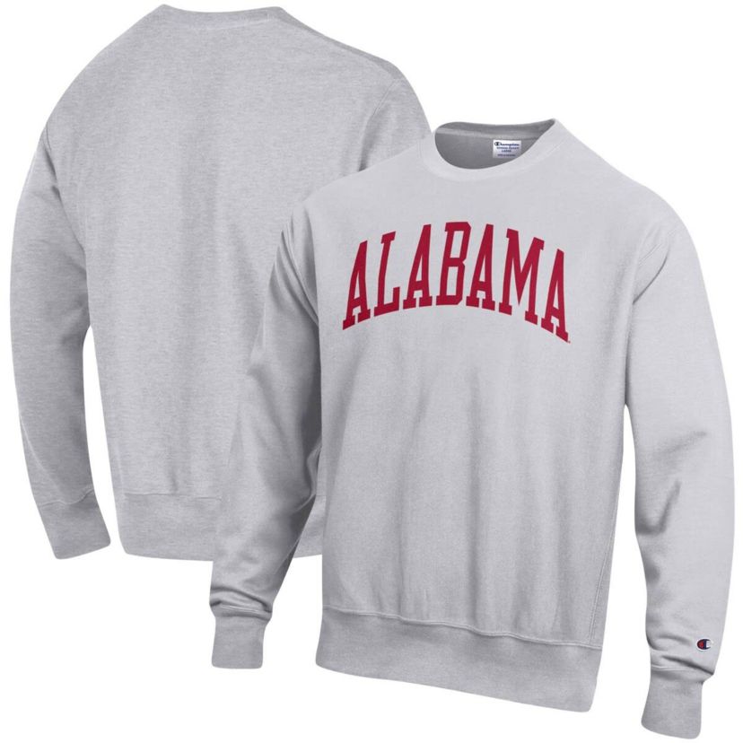 Alabama Crimson Tide NCAA Alabama Tide Relaxed Fit Arch Reverse Weave Pullover Sweatshirt