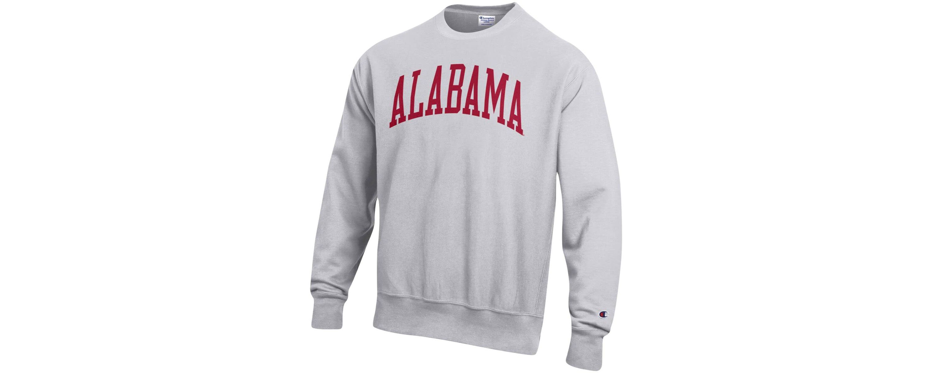 Alabama Crimson Tide NCAA Alabama Tide Relaxed Fit Arch Reverse Weave Pullover Sweatshirt