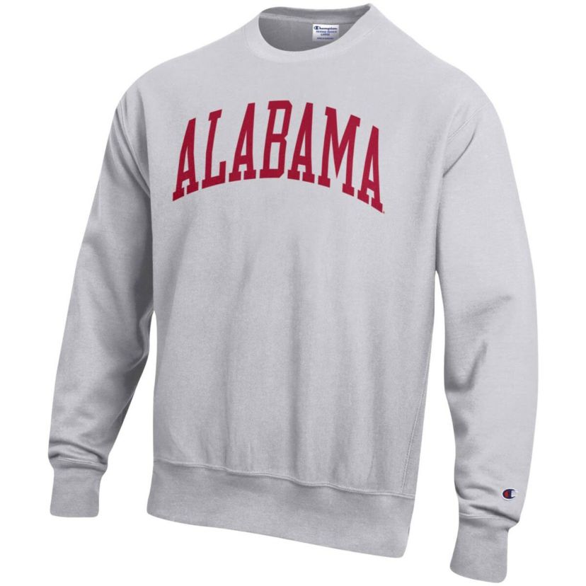 Alabama Crimson Tide NCAA Alabama Tide Relaxed Fit Arch Reverse Weave Pullover Sweatshirt