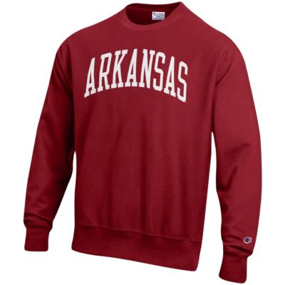 NCAA Arkansas Razorbacks Arch Reverse Weave Pullover Sweatshirt