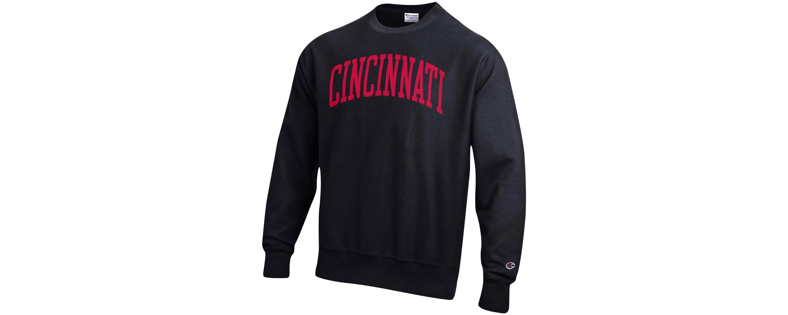 NCAA Cincinnati Bearcats Relaxed Fit Arch Reverse Weave Pullover Sweatshirt