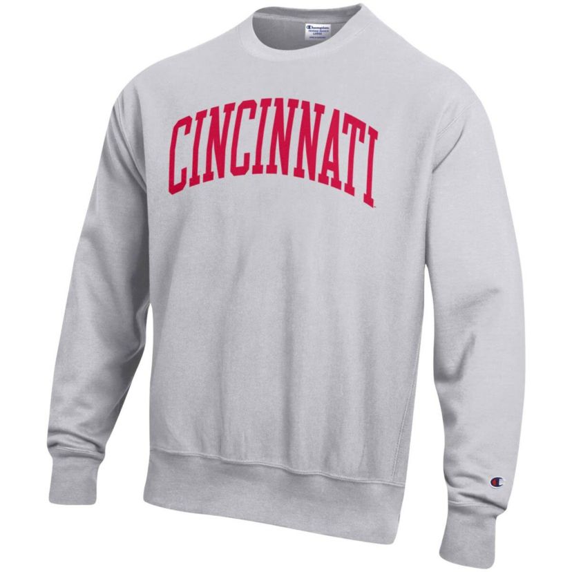 NCAA Cincinnati Bearcats Relaxed Fit Arch Reverse Weave Pullover Sweatshirt