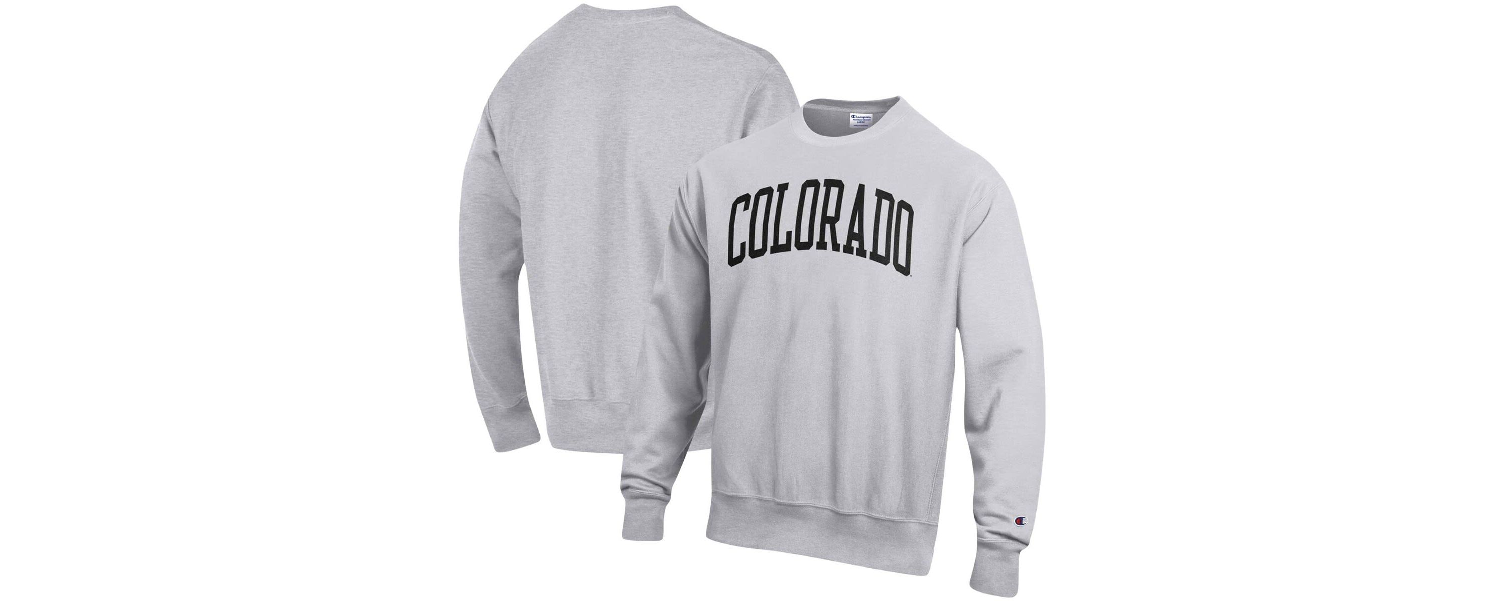 NCAA Colorado Buffaloes Relaxed Fit Arch Reverse Weave Pullover Sweatshirt