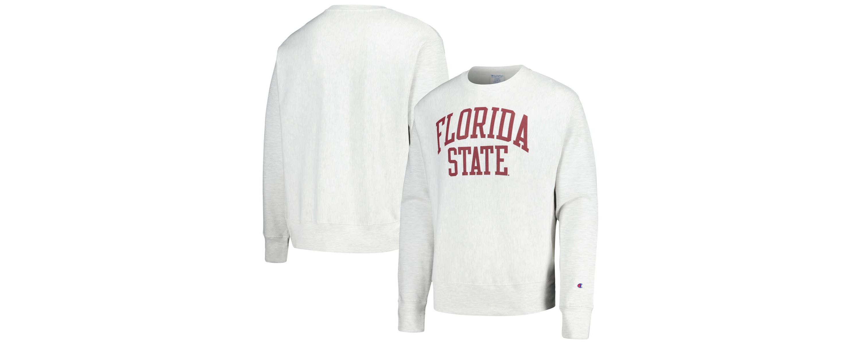 NCAA Florida State Seminoles Relaxed Fit Arch Reverse Weave Pullover Sweatshirt