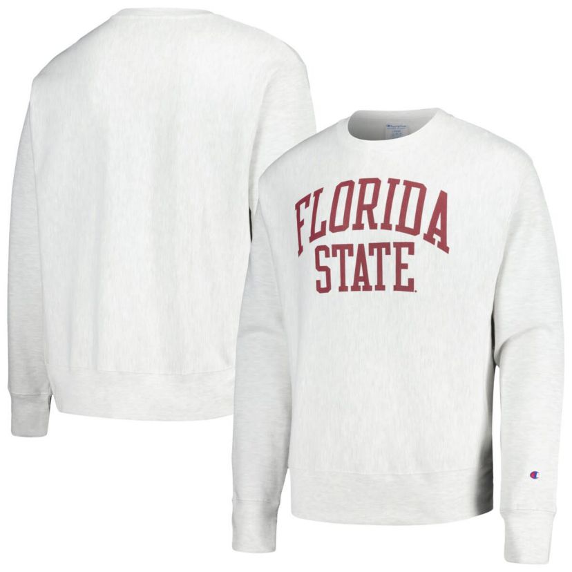 NCAA Florida State Seminoles Relaxed Fit Arch Reverse Weave Pullover Sweatshirt